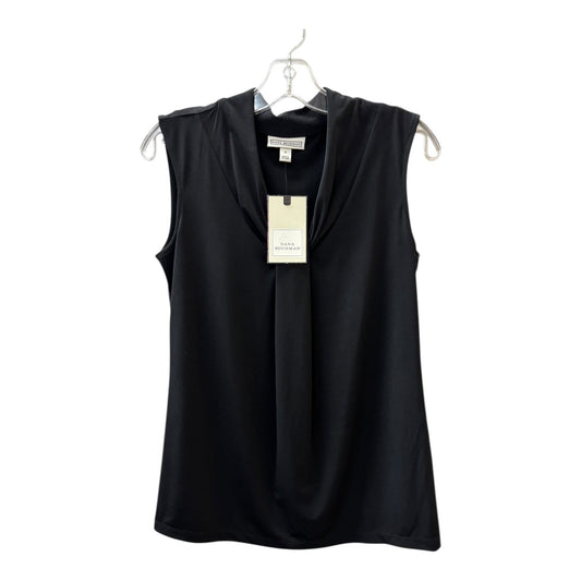 Top Sleeveless By Dana Buchman In Black, Size:S