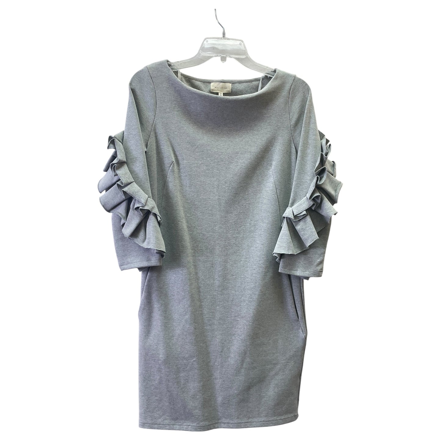 Dress Casual Short By Melloday In Grey, Size:Xs