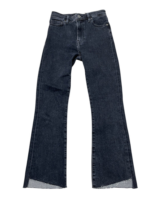 Jeans Boot Cut By Frame In Black Denim, Size:0
