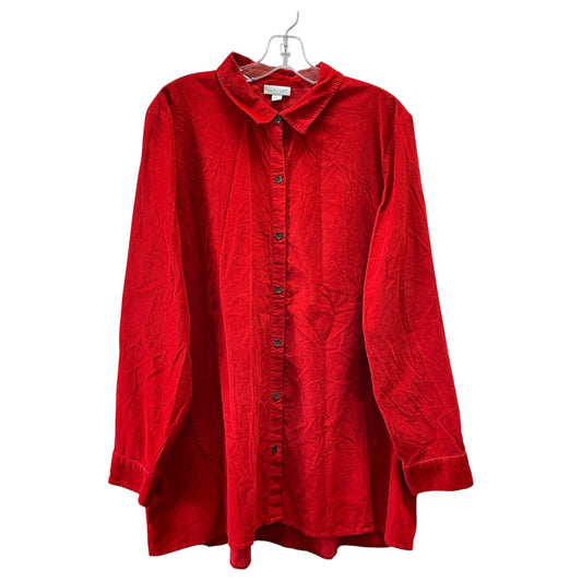 Top Ls By J. Jill In Red, Size:Xl