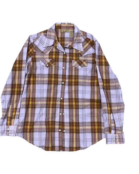 Top Ls By Wrangler In Orange & Purple, Size:M