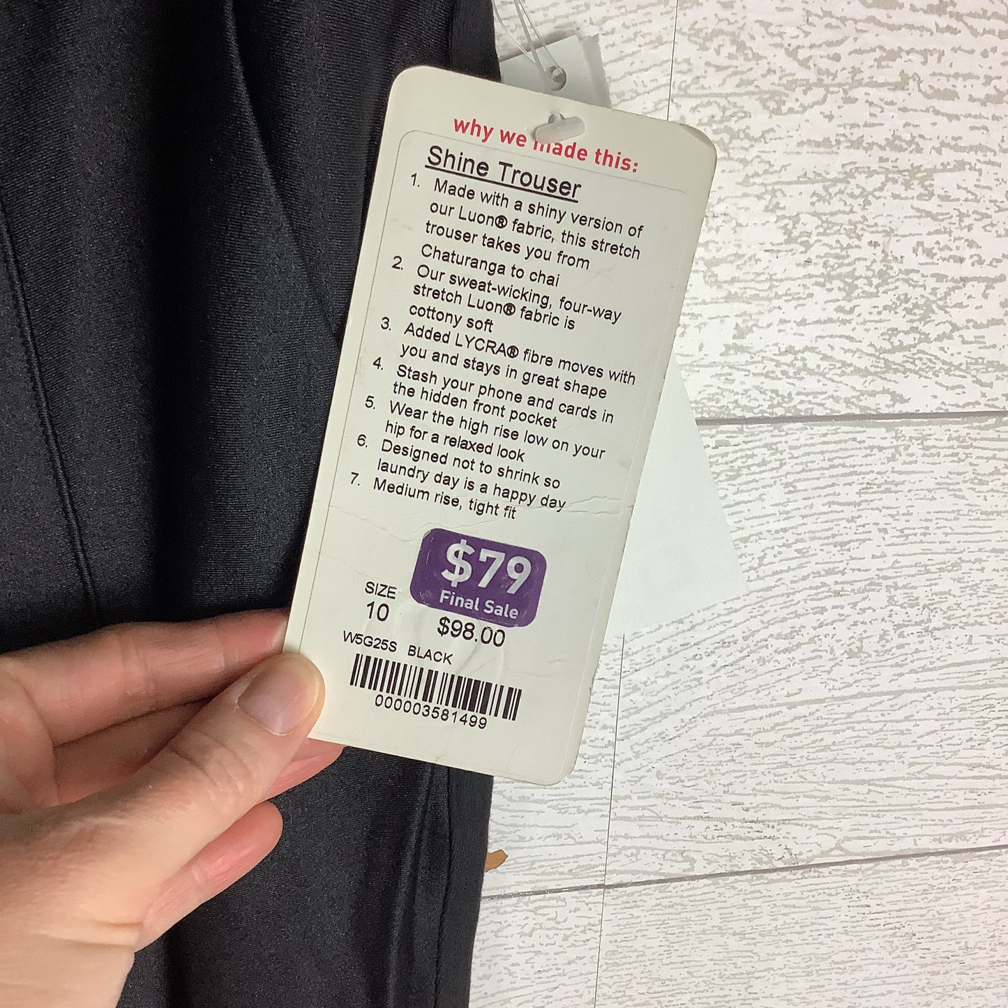 Athletic Pants By Lululemon In Black, Size: 10