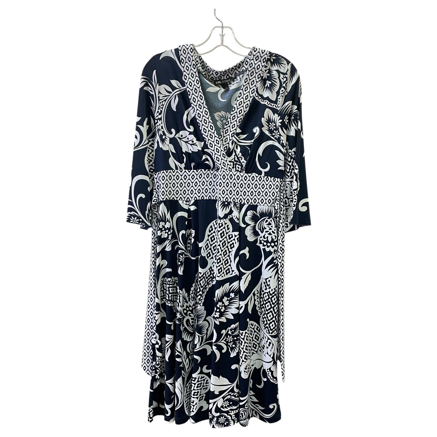 Dress Casual Short By In Studio In Blue, Size:6