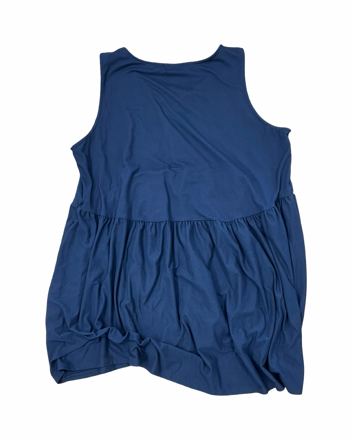 Tunic Sleeveless By Zenana In Navy, Size:1X