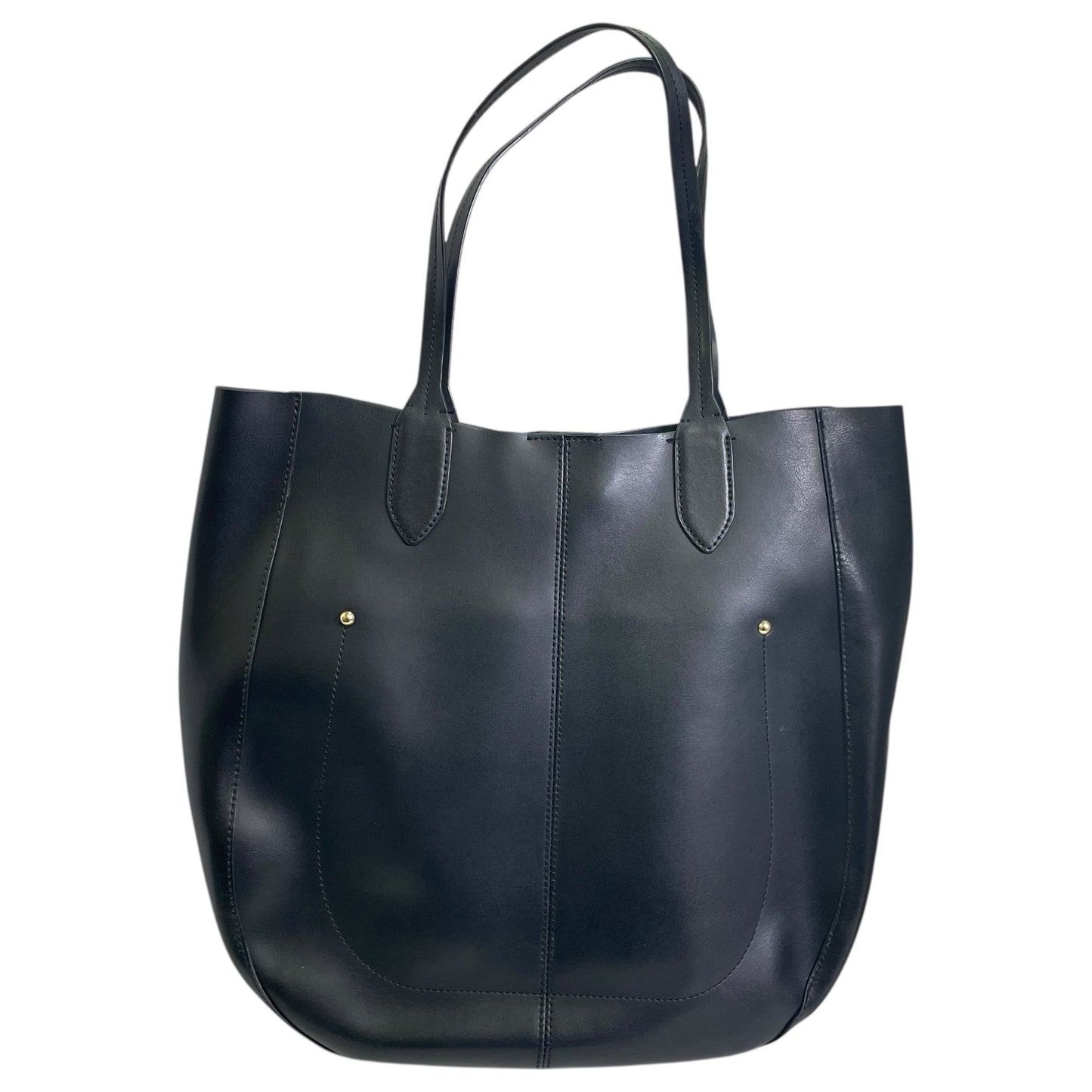 Handbag Leather By Vince Camuto In Black, Size:Large
