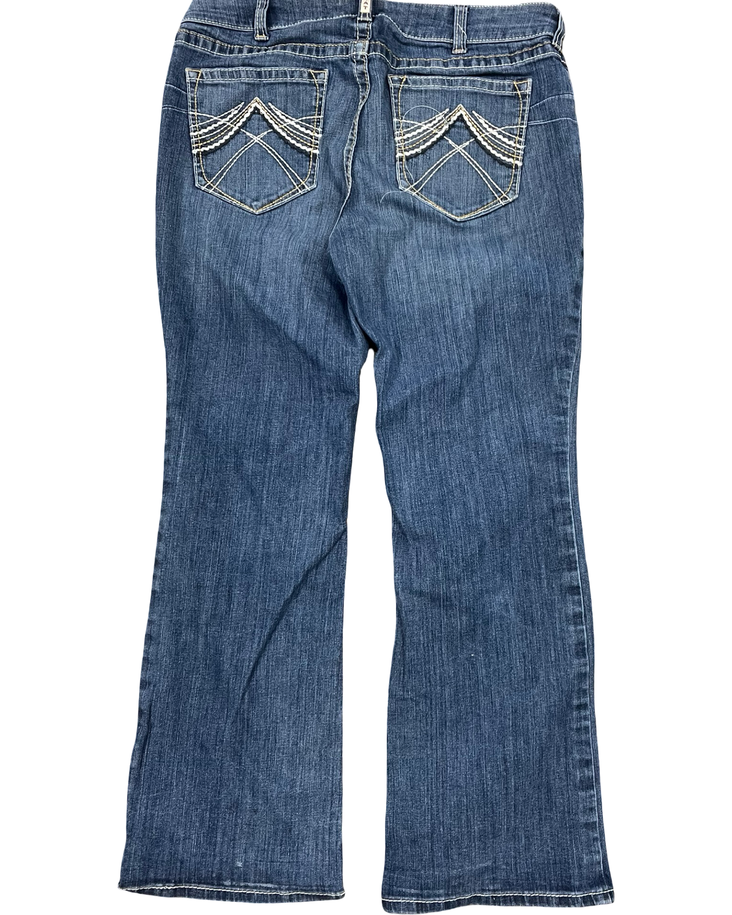 Jeans Boot Cut By Ariat In Blue Denim, Size:18