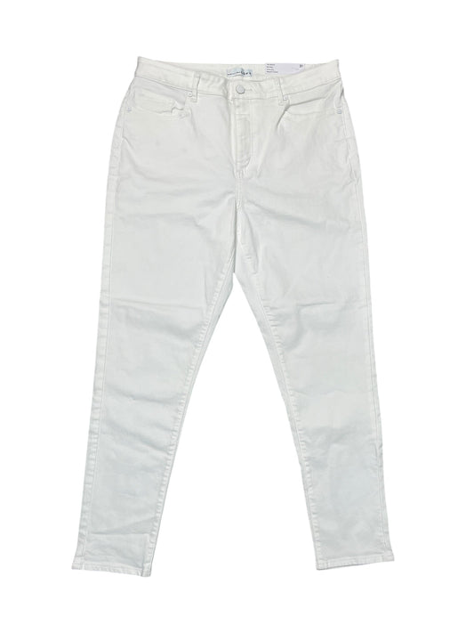 Jeans Skinny By Loft In White, Size:12