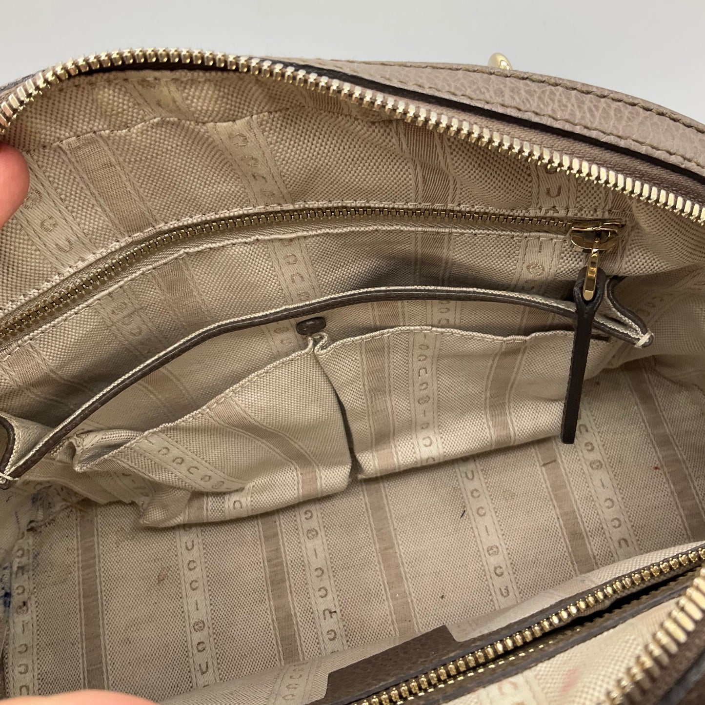 Gucci Lady Dollar Dome Satchel Size: Medium