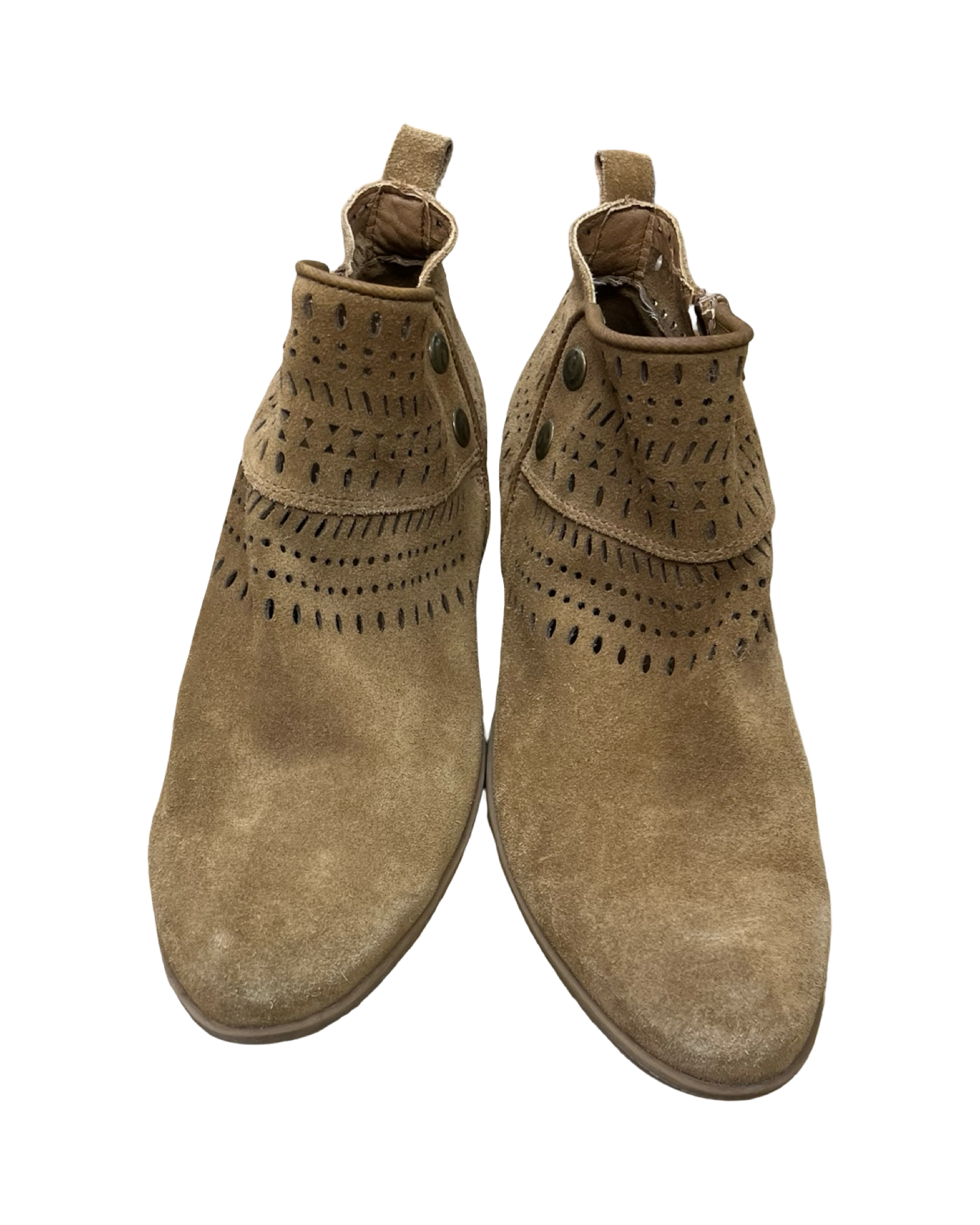 Shoes Heels Block By Bare Traps In Brown, Size:9.5