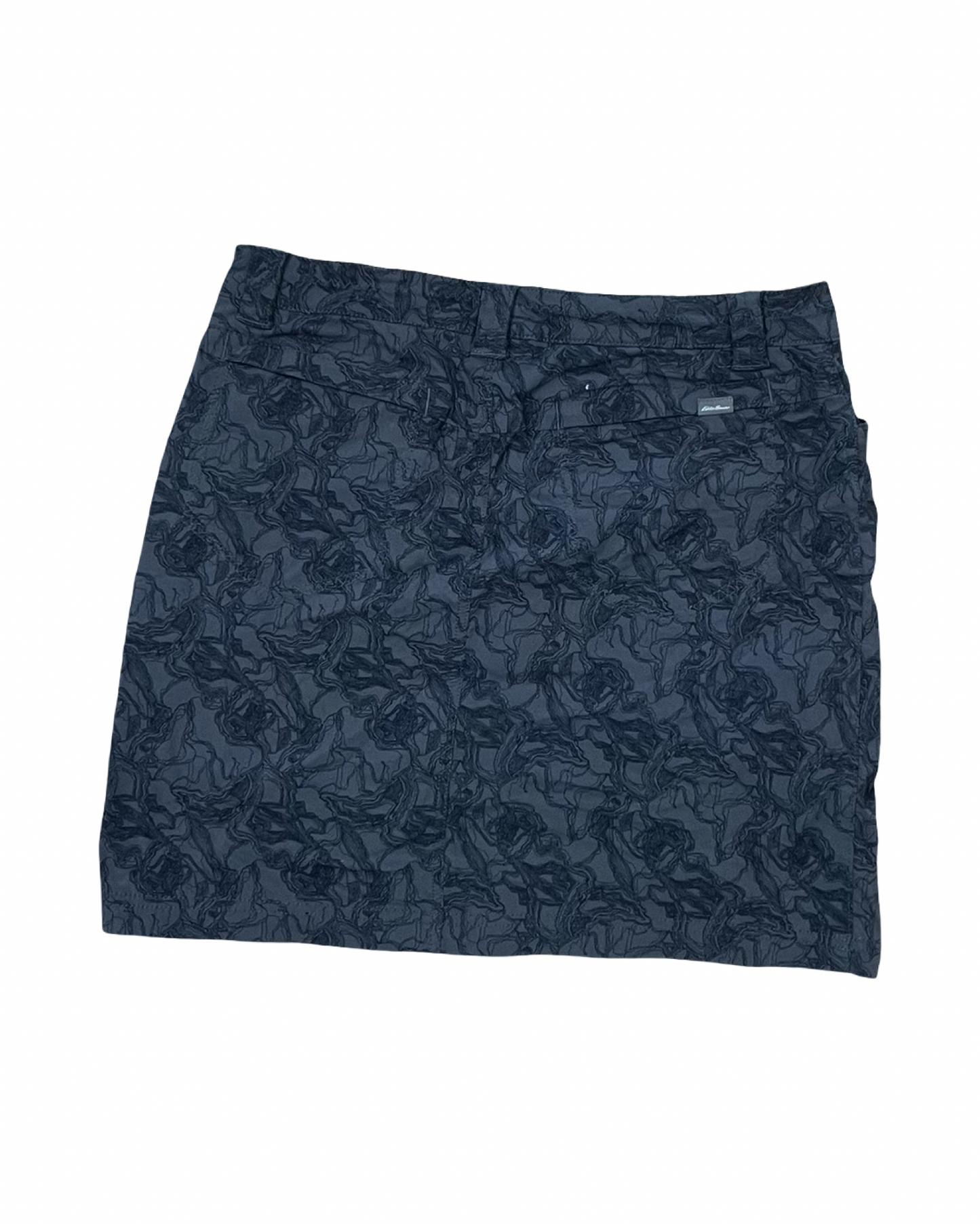 Skort By Eddie Bauer In Black & Grey, Size:2