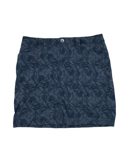 Skort By Eddie Bauer In Black & Grey, Size:2