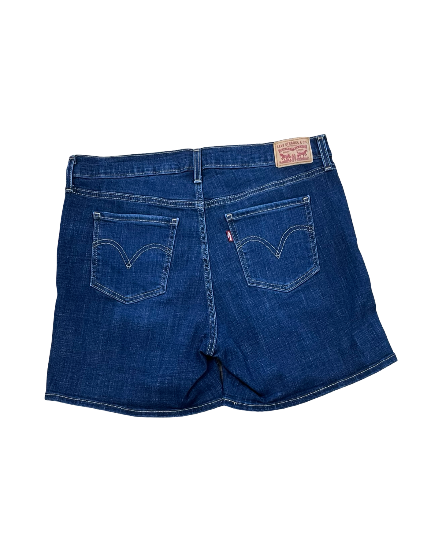 Shorts By Levis In Blue Denim, Size:16