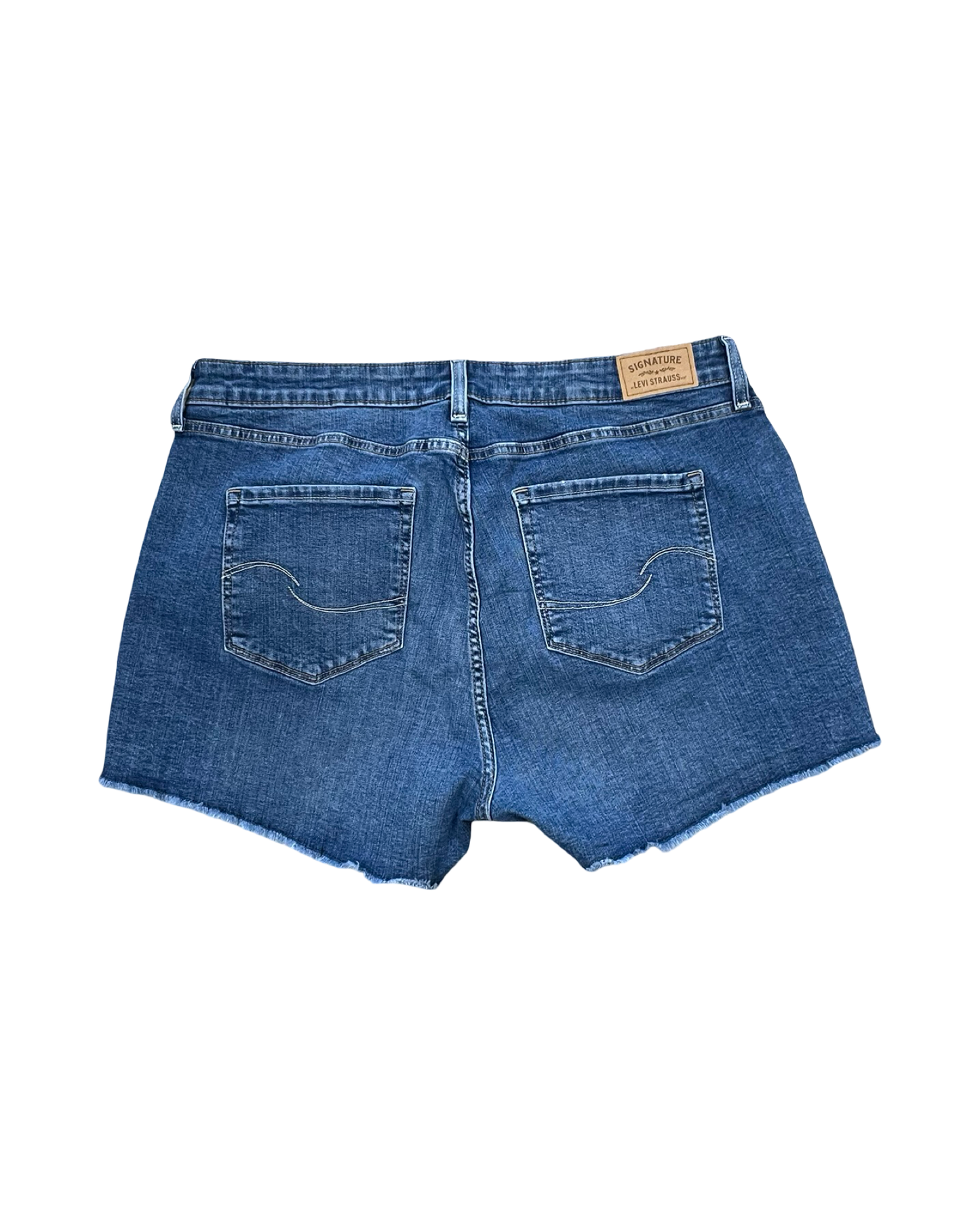 Shorts By Levis In Blue Denim, Size:18