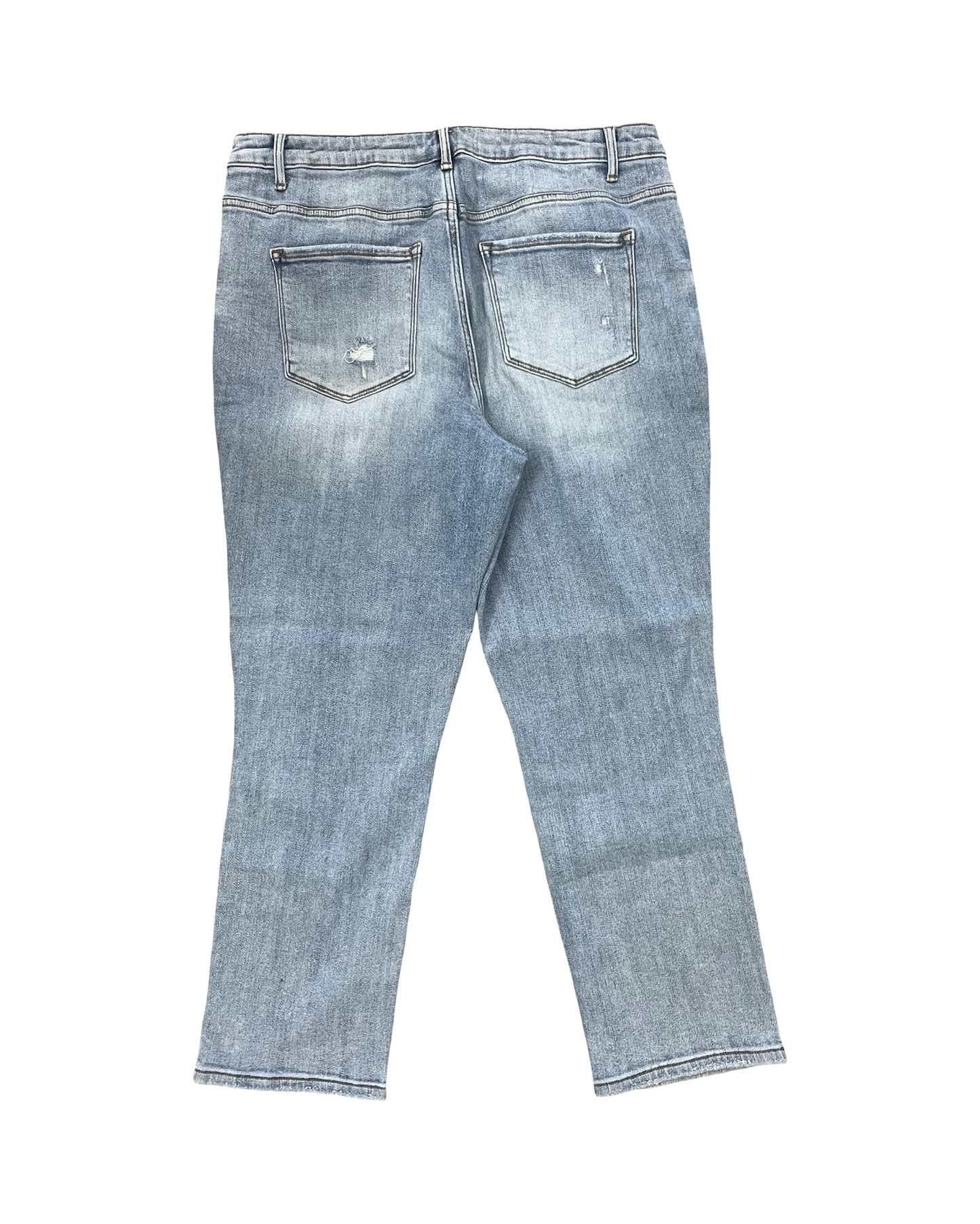 Jeans Straight By Maurices In Blue Denim, Size:16L
