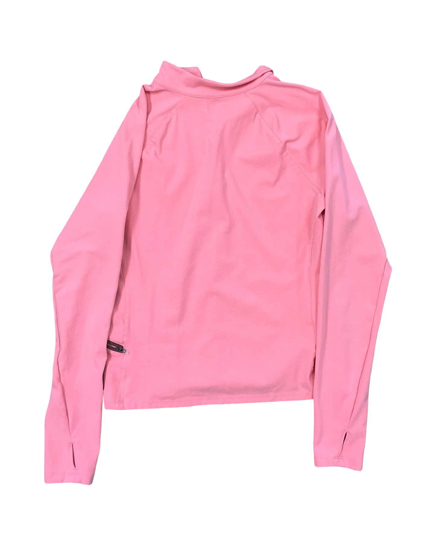 Athletic Top Ls Collar By Reebok In Pink, Size:L