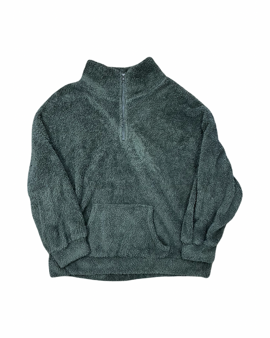 Sweatshirt Crewneck By Shein In Green, Size:L