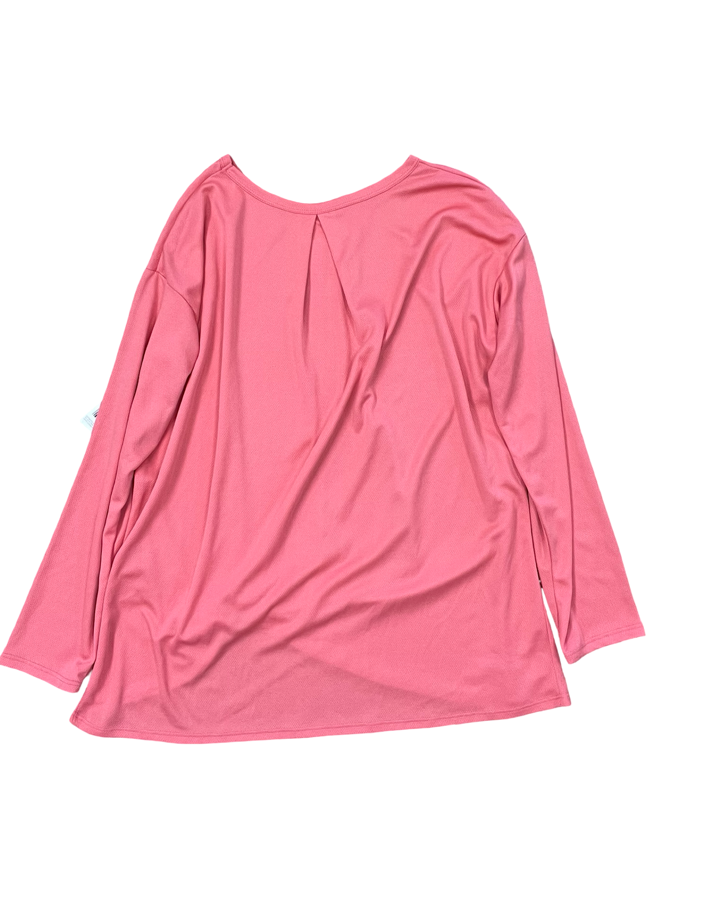 Athletic Top Ls Crewneck By Pro Player In Coral, Size:L