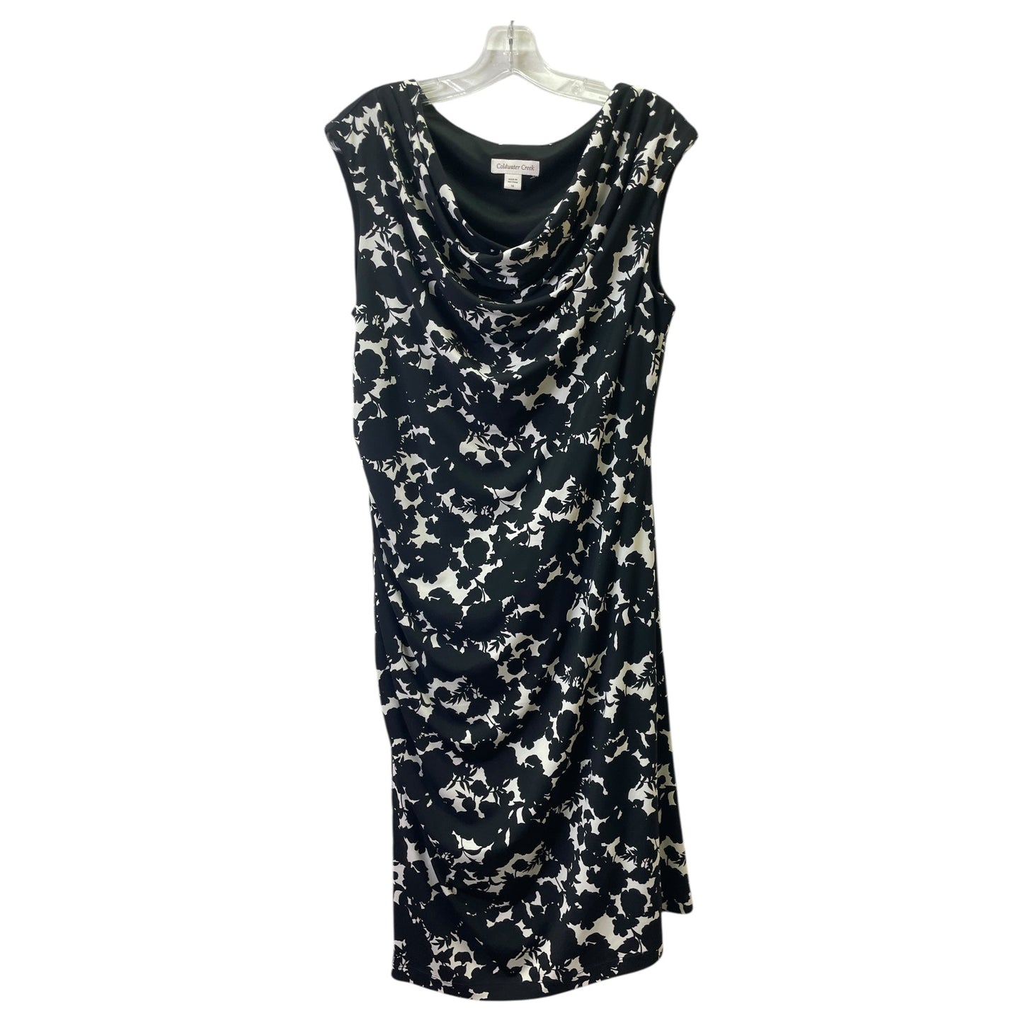 Dress Party Midi By Coldwater Creek In Black, Size:14