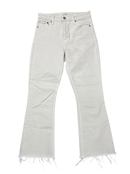 Jeans Cropped By Lucky Brand In White Denim, Size:4