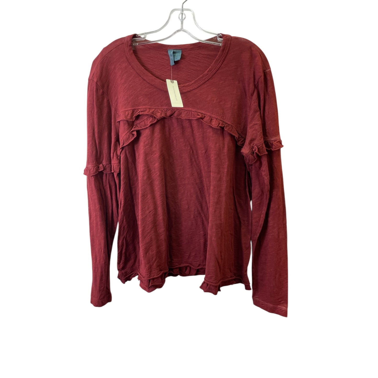 Top Ls By Left Of Center In Maroon, Size:Xl