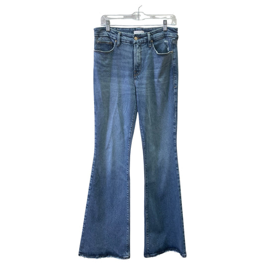 Jeans Flared By Good American In Blue, Size:8
