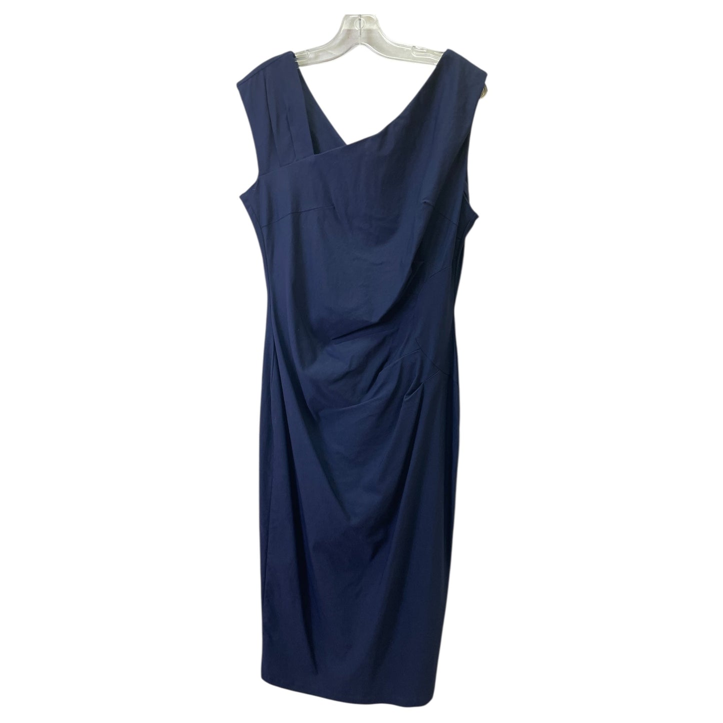 Dress Party Midi By Cme In Blue, Size:2X