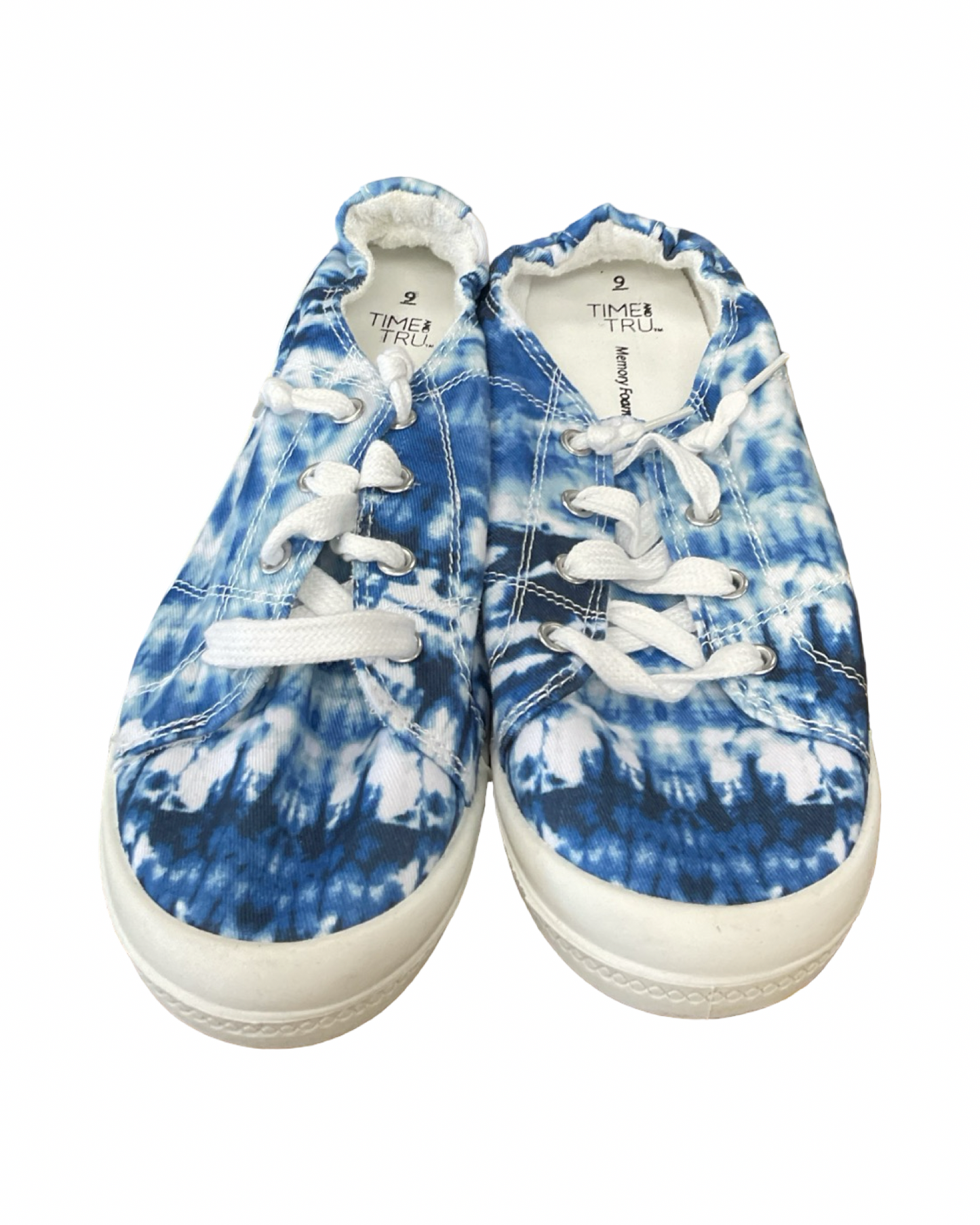 Shoes Sneakers By Bobbie Brooks In Blue & White, Size:8