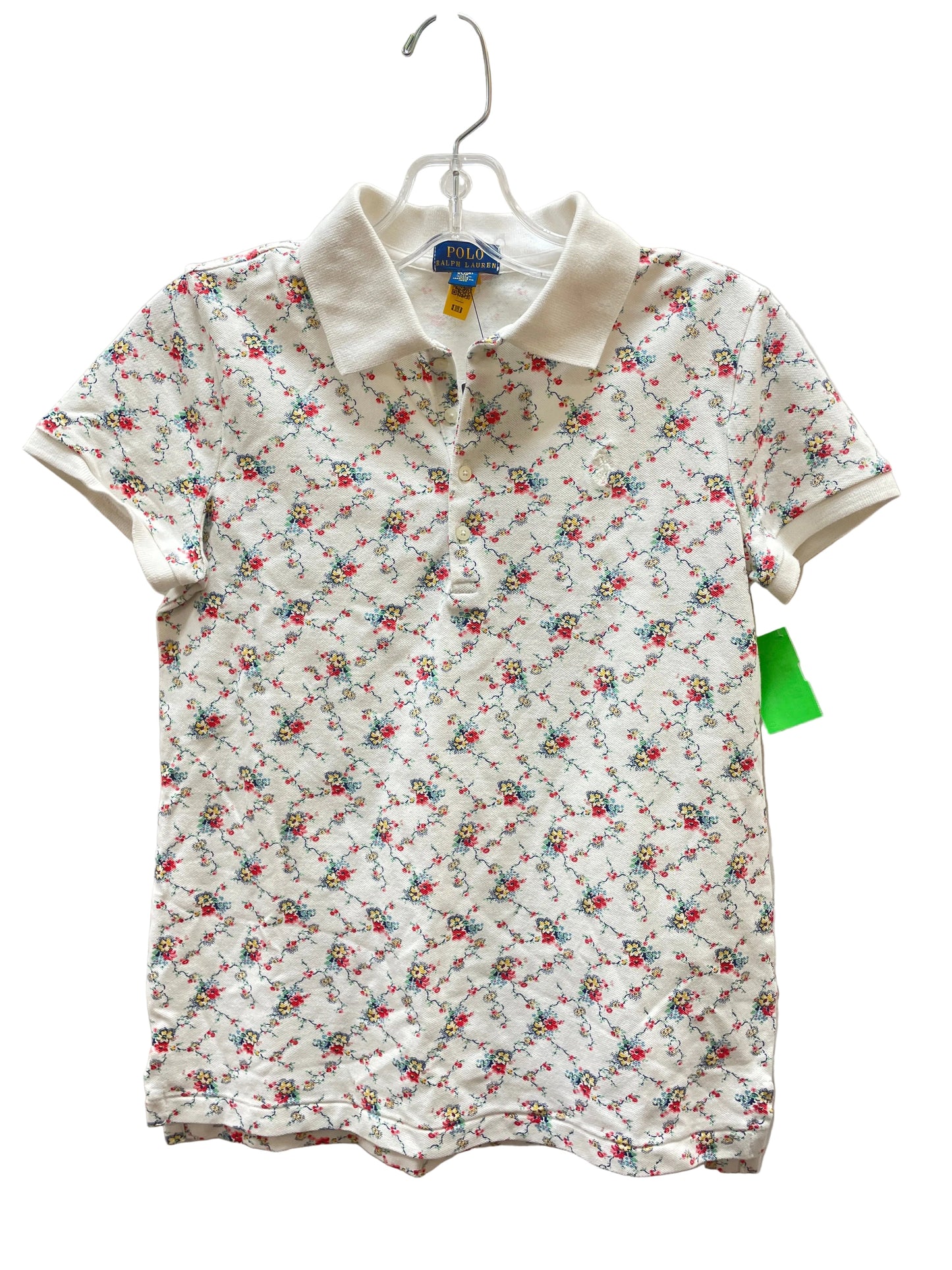 Top Ss Basic By Polo Ralph Lauren In Floral Print, Size:Xl