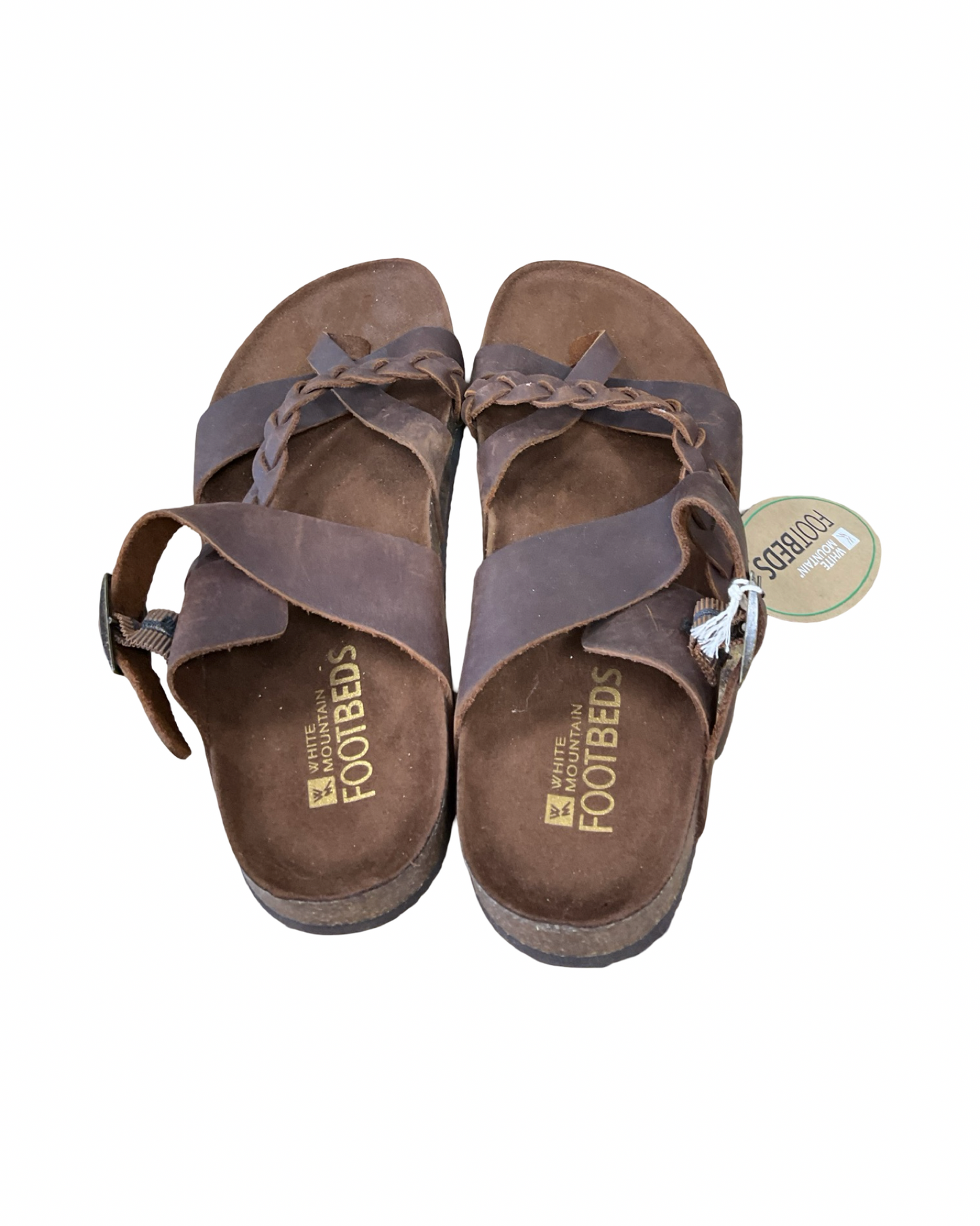 Sandals Flats By White Mountain In Brown, Size:8