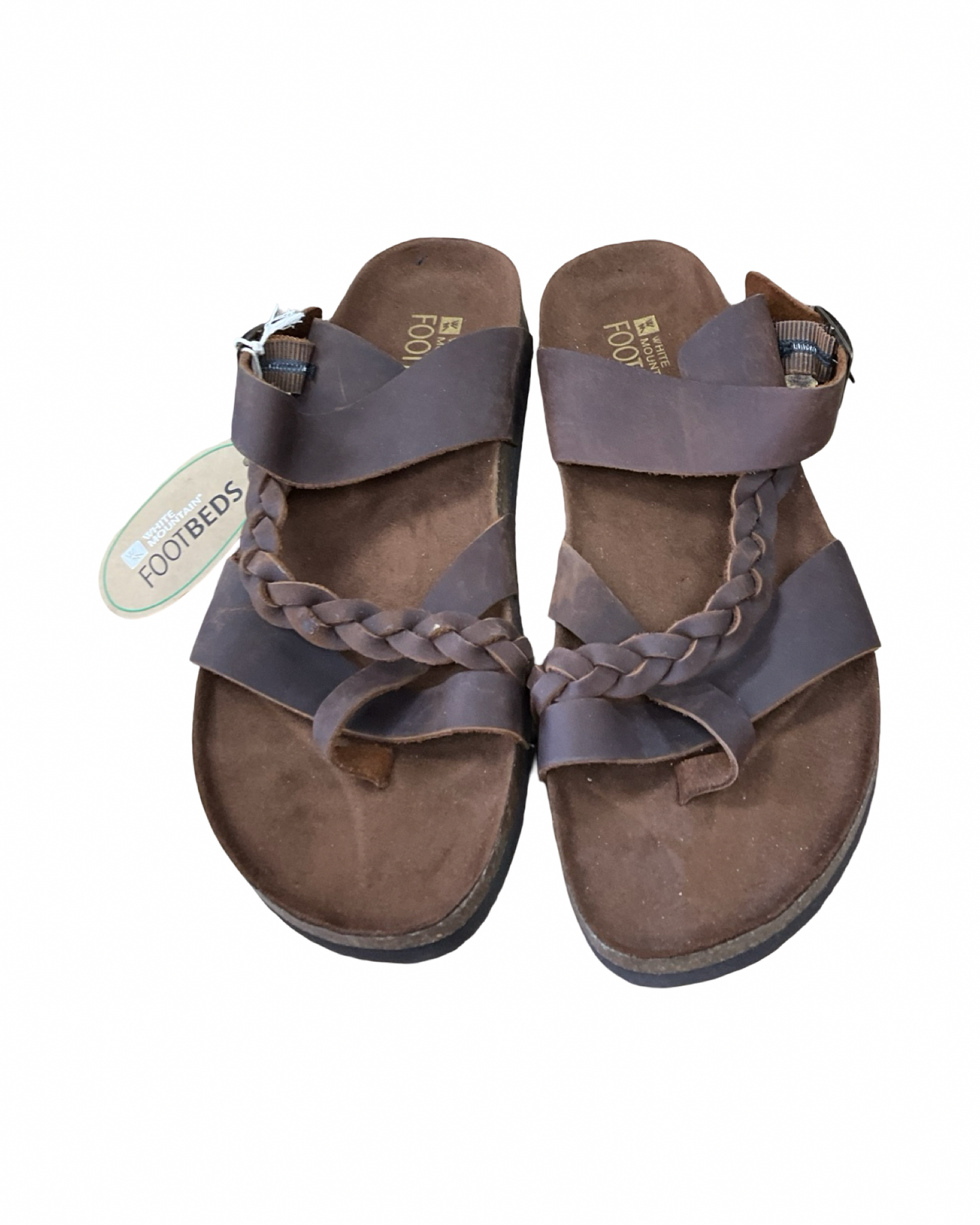 Sandals Flats By White Mountain In Brown, Size:8