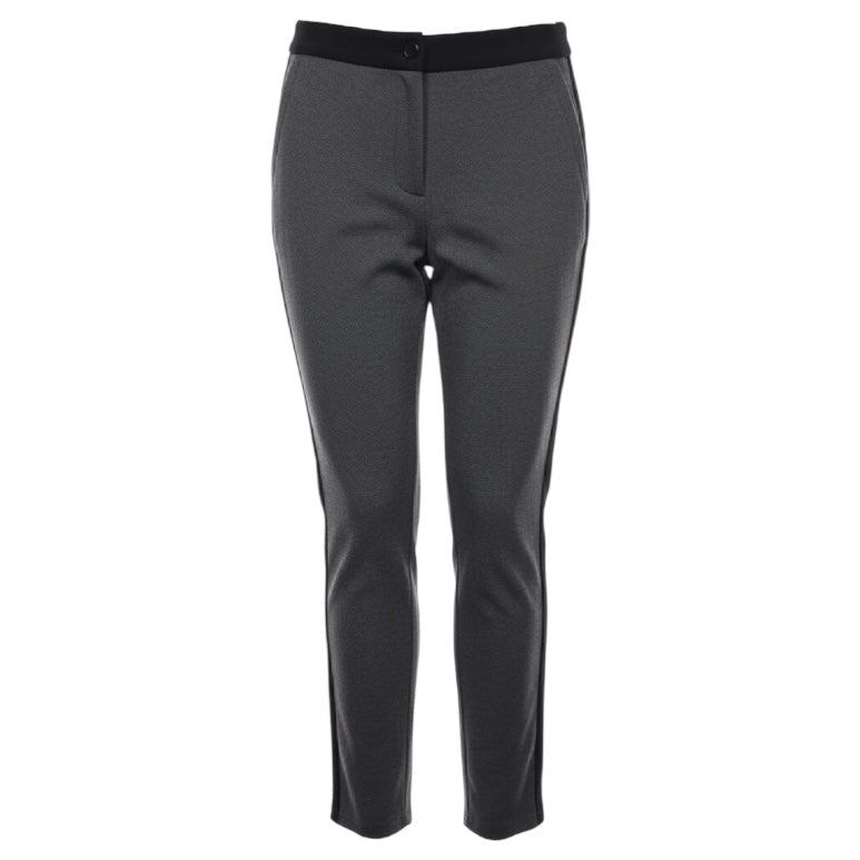 The Tweed Comfort Trousers By Ruti In Black & Grey, Size: 0