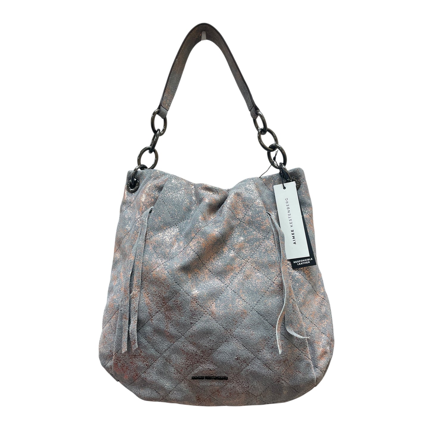 Handbag By Aimee Kestenberg In Blue Denim, Size:Large