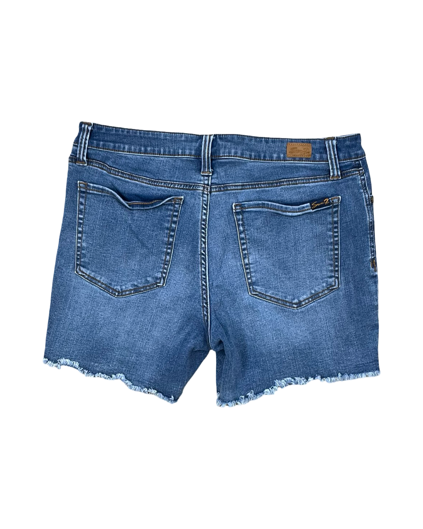 Shorts By Seven 7 In Blue Denim, Size:14