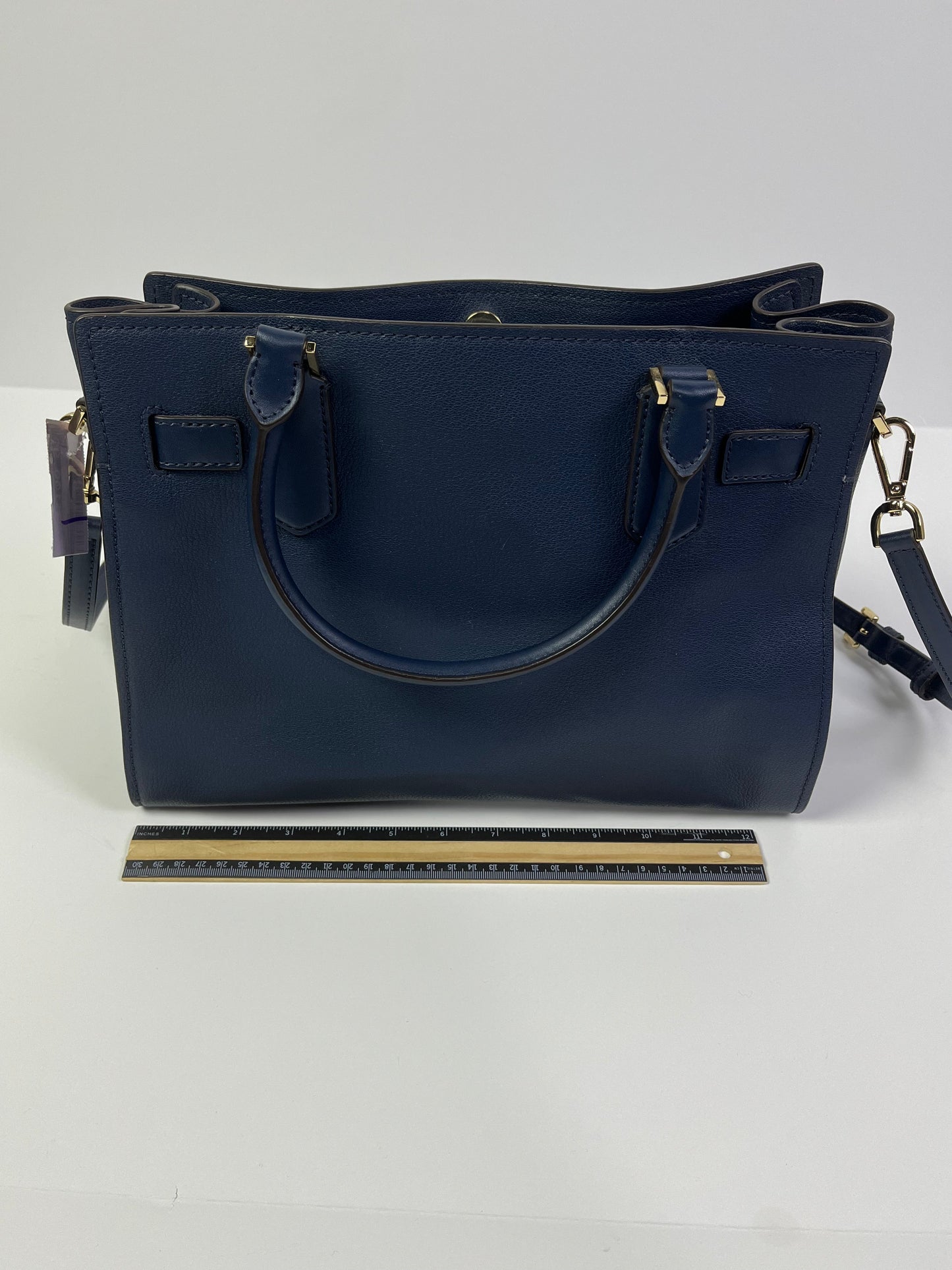 Handbag Designer By Michael Kors In Navy, Size:Medium