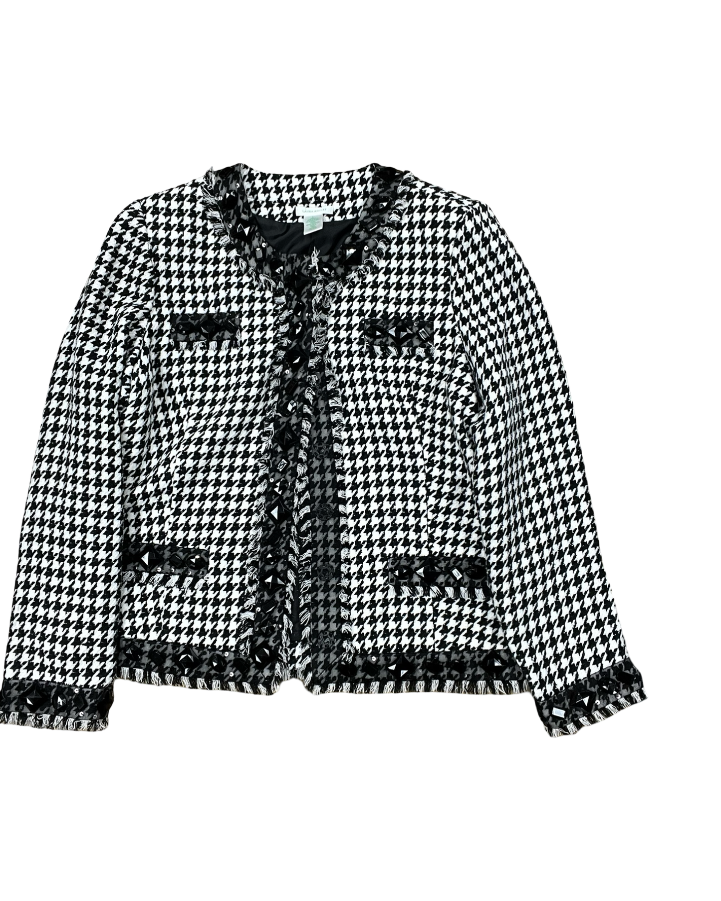 Blazer By Laura Ashley In Black & White, Size:L