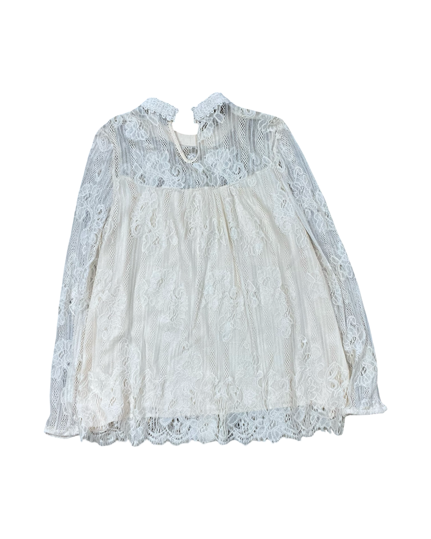 Top Ls By    Clothes Mentor In Cream, Size:L