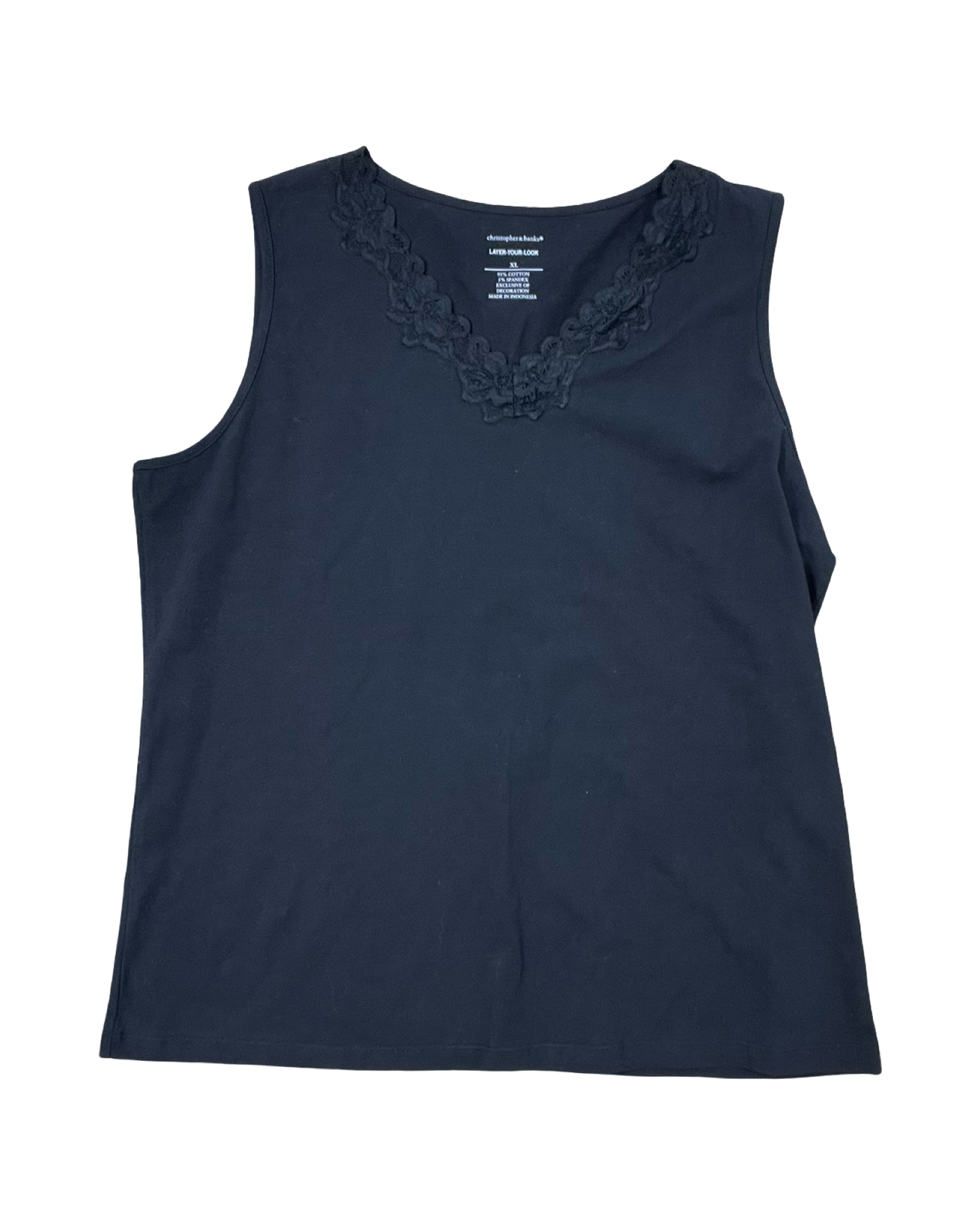 Top Cami By Christopher And Banks In Black, Size:Xl