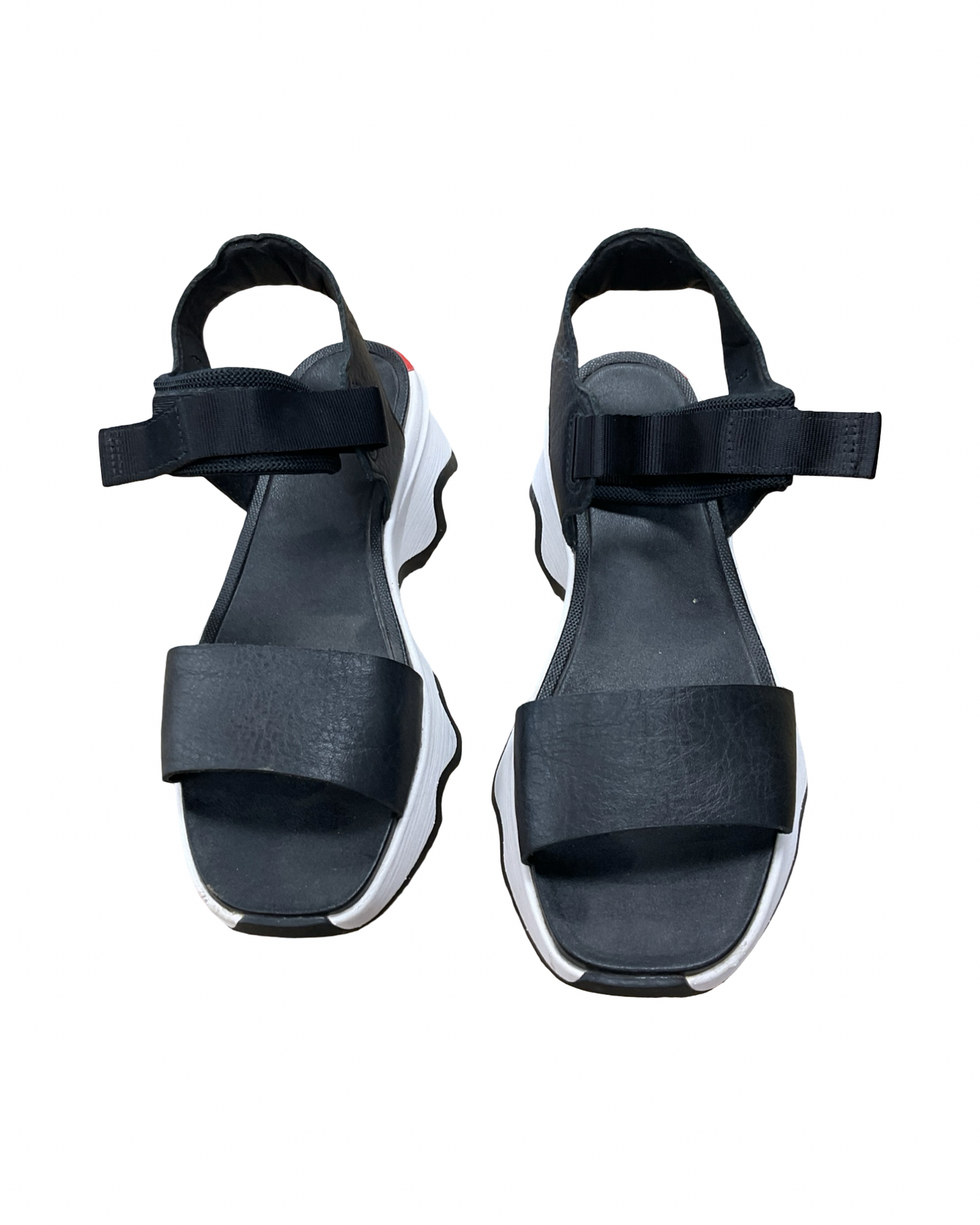 Sandals Heels Platform By Sorel In Black, Size:7