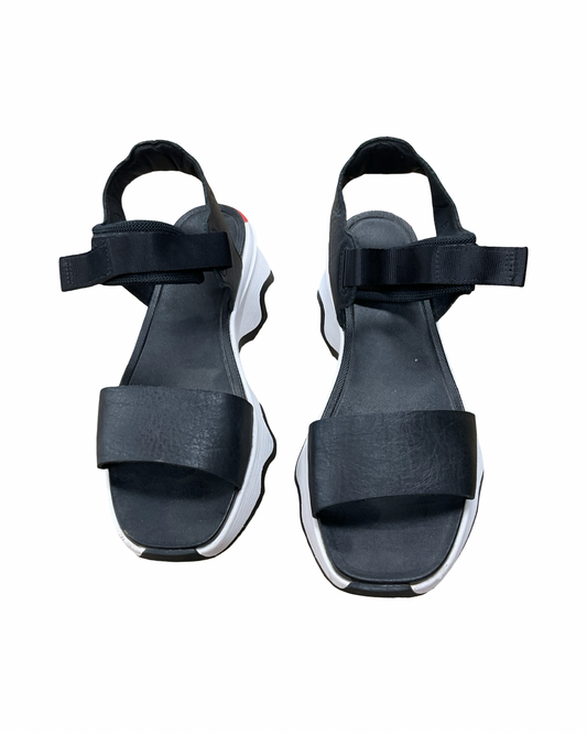 Sandals Heels Platform By Sorel In Black, Size:7
