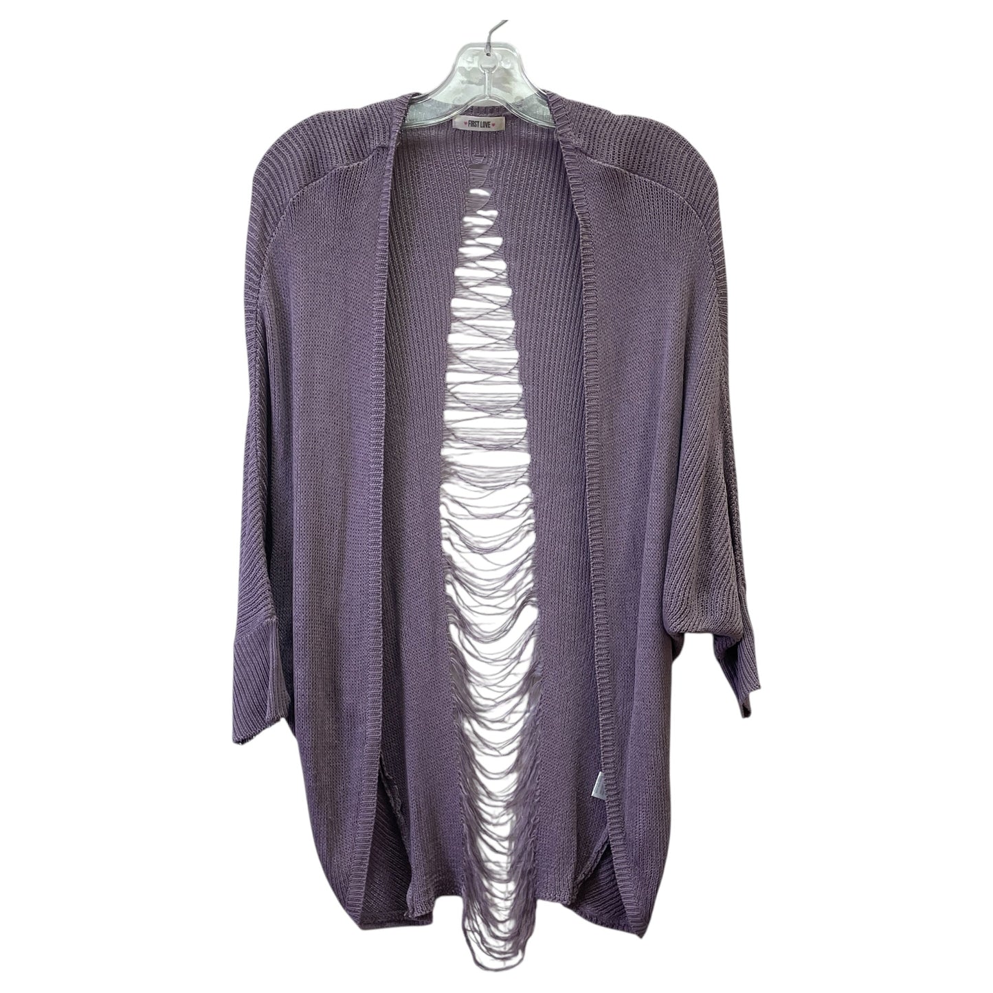 Sweater Cardigan By First Love In Purple, Size:S