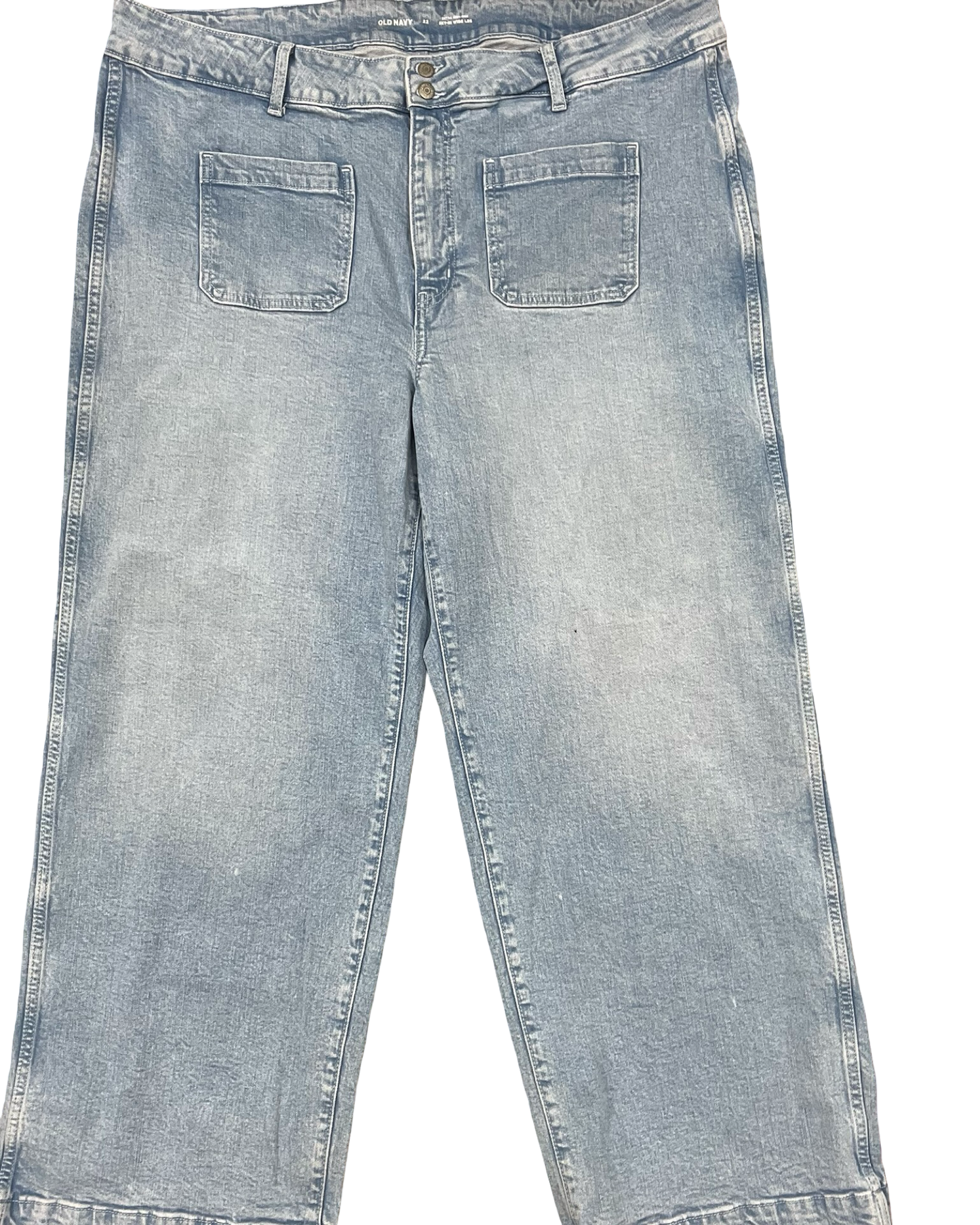 Jeans Wide Leg By Old Navy In Blue Denim, Size:22