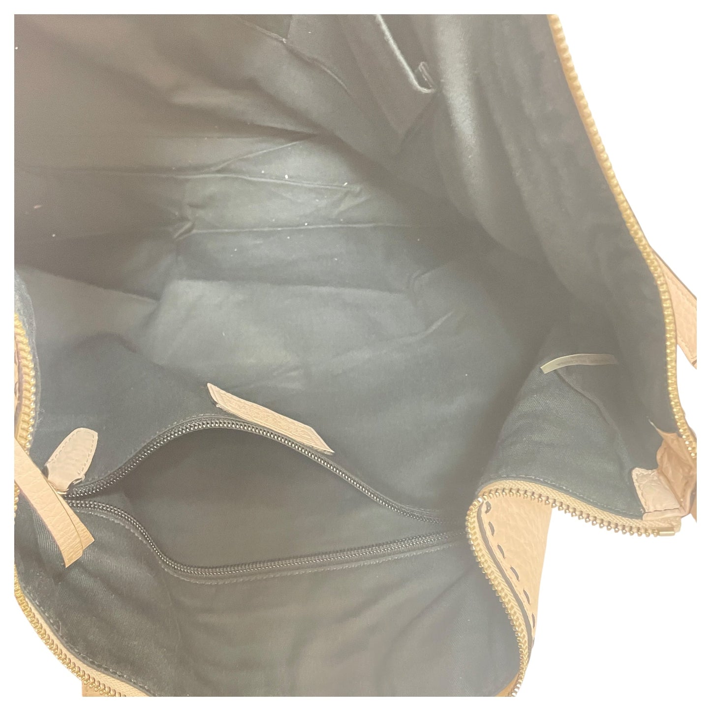 Handbag Designer By Coach In Cream, Size:Large