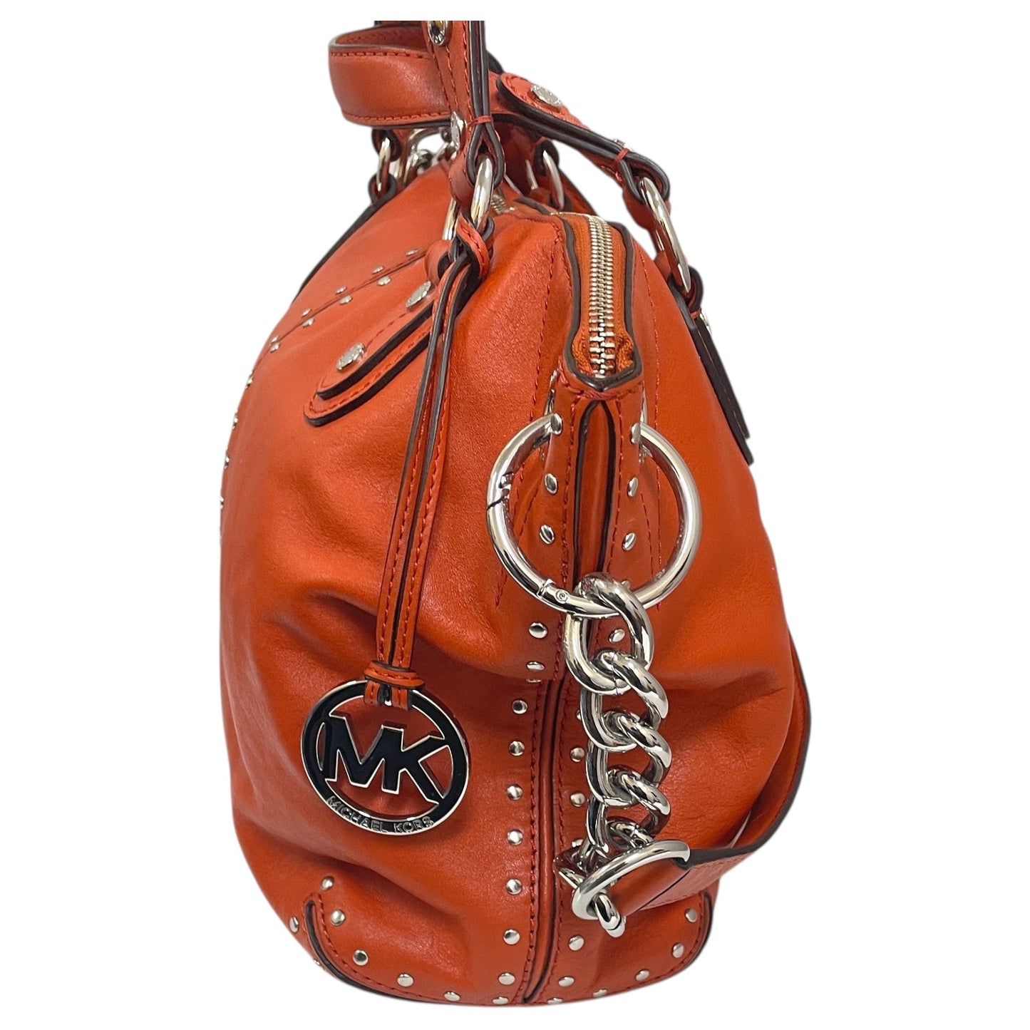 Handbag Designer By Michael Kors In Orange, Size:Large