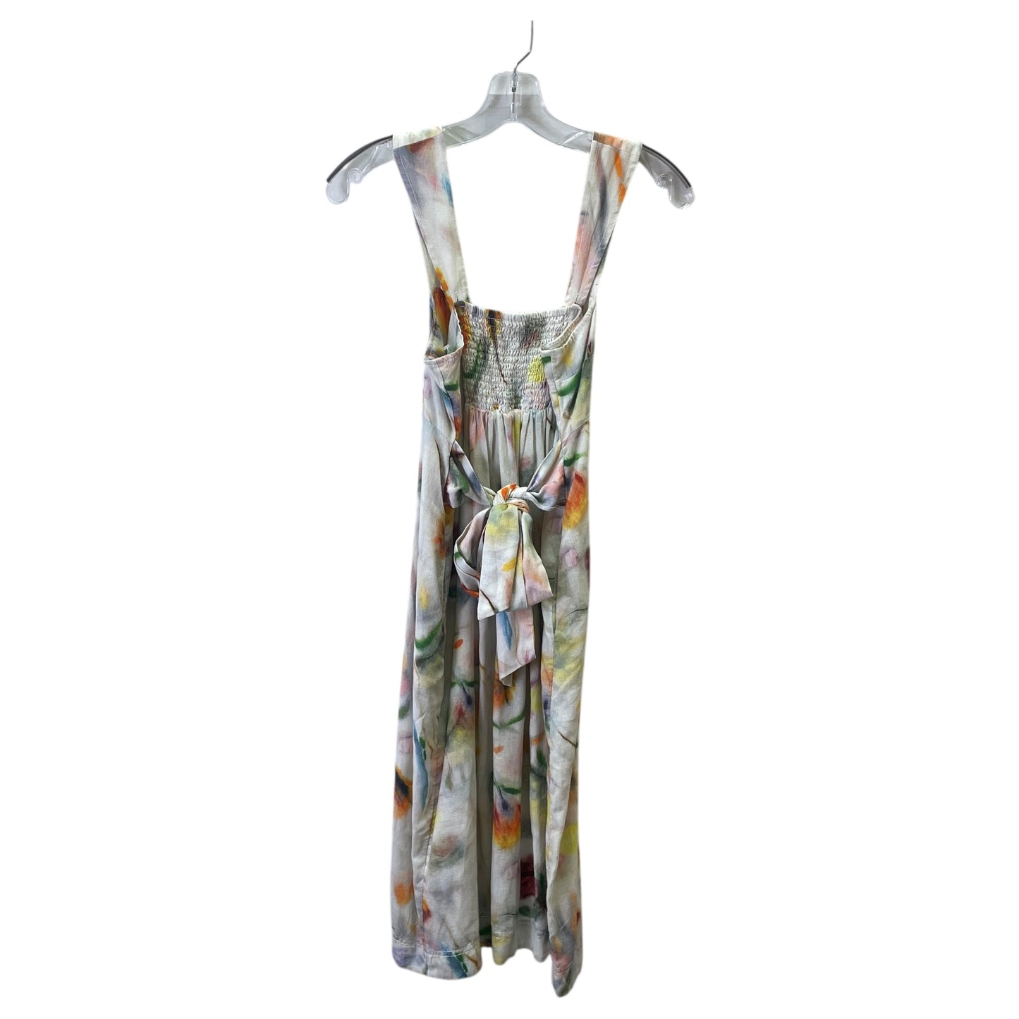 Dress Casual Midi By Pilcro In White & Yellow, Size:Xs