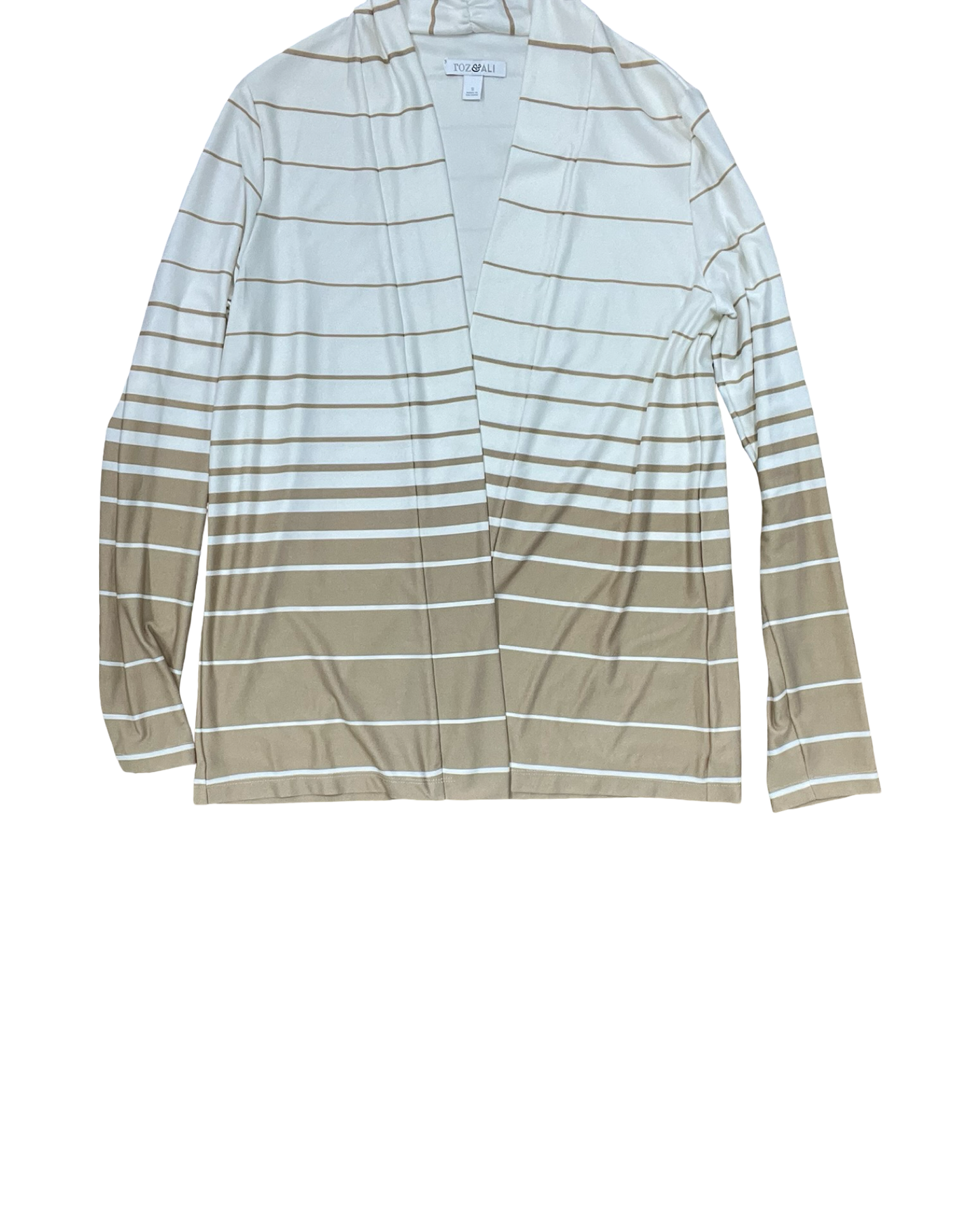 Cardigan By Roz And Ali In Beige, Size:S