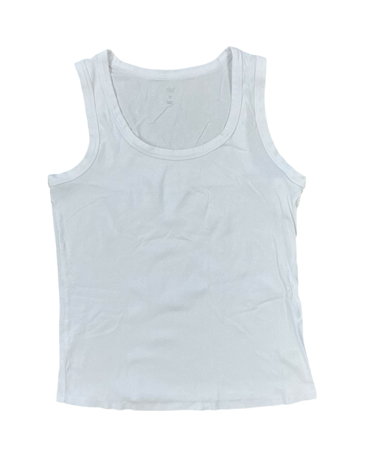 Tank Top By Dip In White, Size:1X