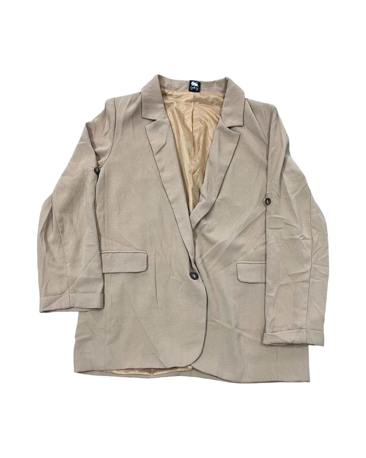 Blazer By Cozy In Tan, Size:L