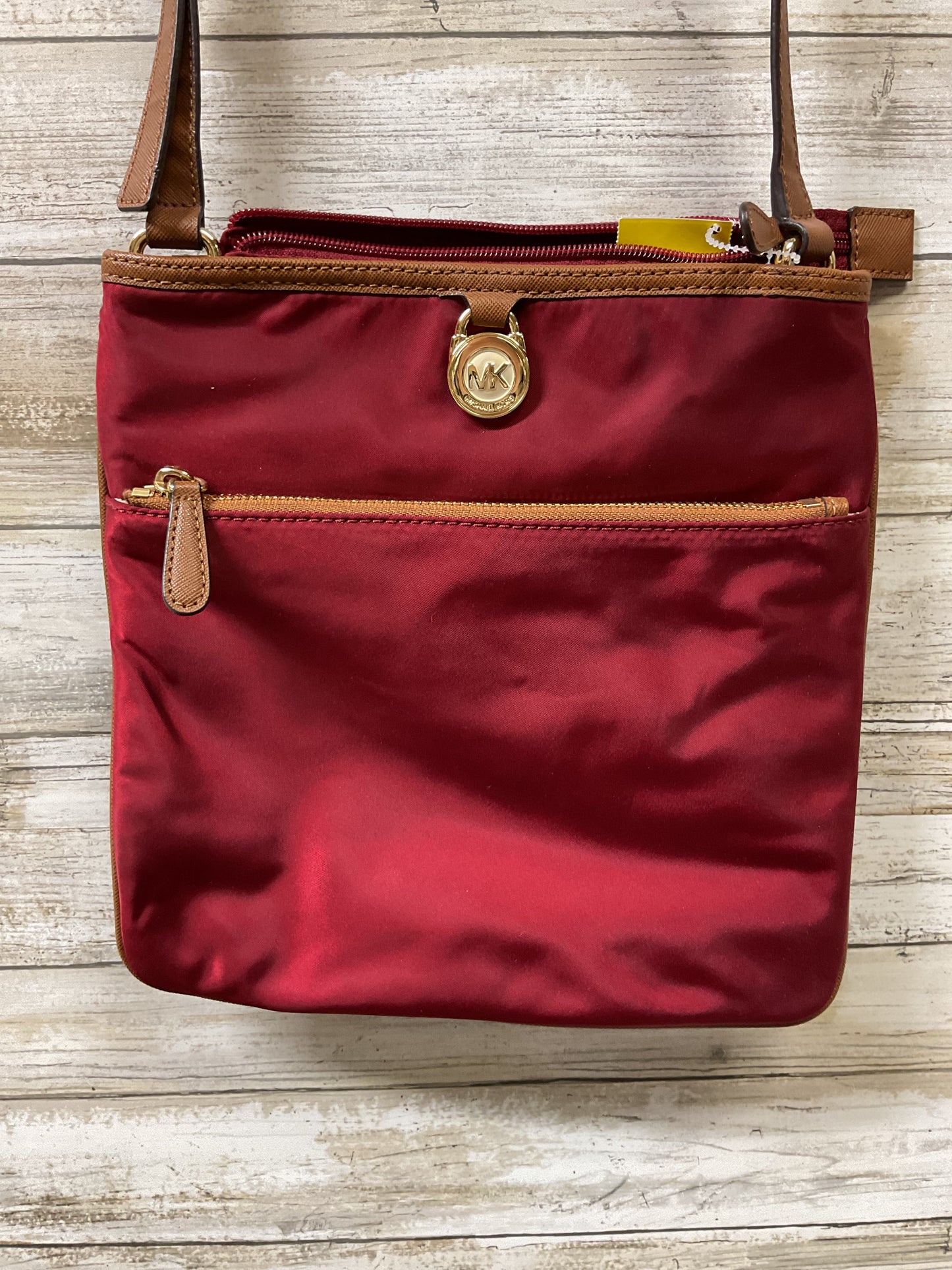 Crossbody Designer By Michael Kors In Red, Size:Medium