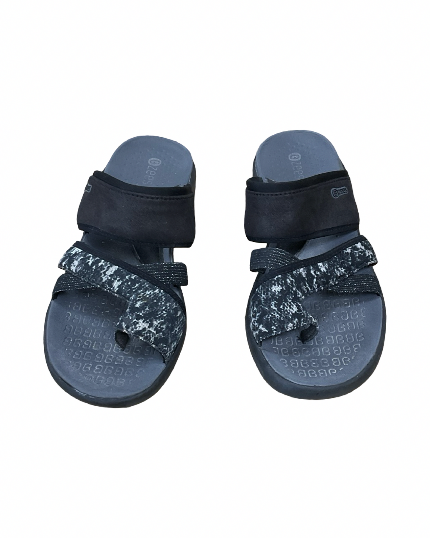 Sandals Flats By Bzees In Black, Size:8