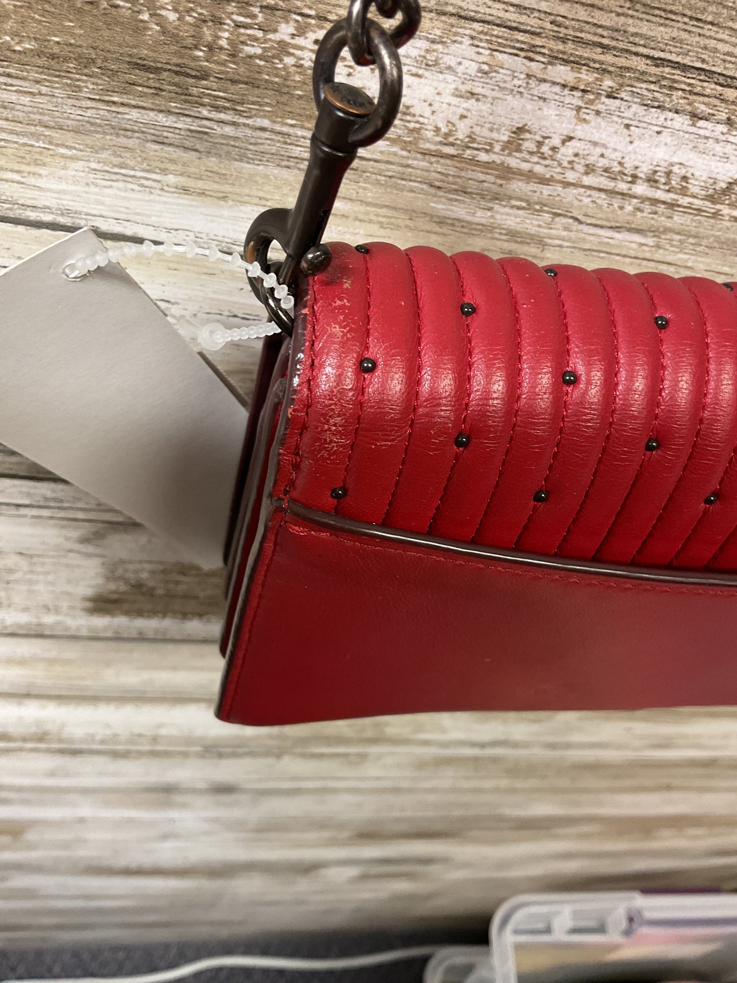 Crossbody Designer By Coach In Red, Size:Small